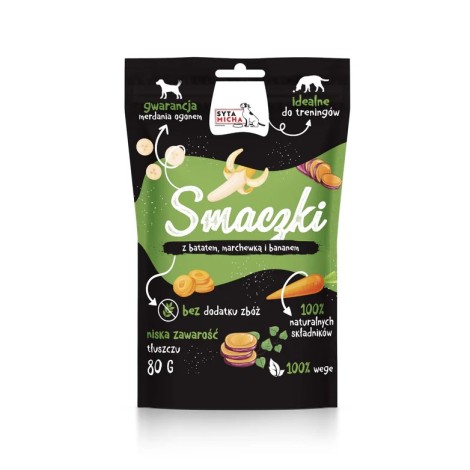 SYTA MICHA Vege treats with sweet potato, carrot and banana - dog treat - 80 g