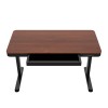 ACTIVEJET desk with electric height adjustment 140x70 ET119W-C black/walnut