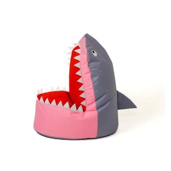Sako bag pouffe Shark grey-pink XXL ...