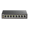 D-Link | 8-Port Gigabit PoE Switch (4xPoE) | DGS-1008P | Unmanaged | Desktop | Power supply type External