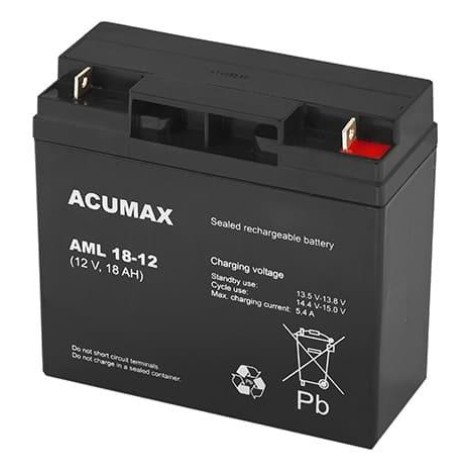 BATTERY 12V 18AH VRLA/AM18-12 ACUMAX EMU