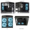 Fractal Design | NODE 804 | Side window | 2 - USB 3.0Audio in/outPower button with LED (white)HDD activity LED (white) | Black | Micro ATX | Power supply included No