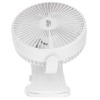 Adler Rechargeable Clip-on Desk Fan | AD 7342 | Table Fan | White | Diameter 15.5 cm | Number of speeds 3 | Oscillation | 5 W