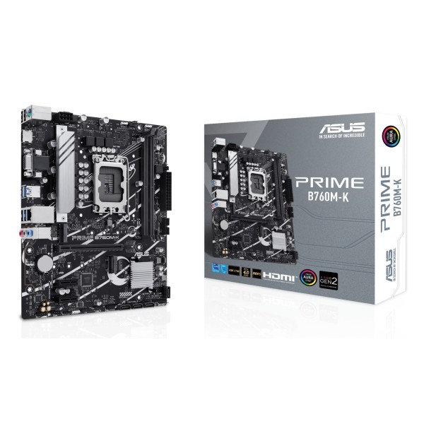 Mainboard|ASUS|Intel B760 Express|LGA1700|Micro-ATX|Memory DDR5|Memory slots 2|2xPCI-Express ...