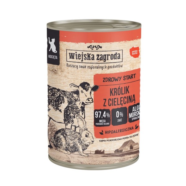 Wiejska Zagroda Królik z cielęciną karma ...