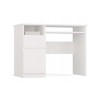 PORTO Left Desk, White