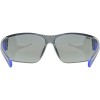 Okulary rowerowe UVEX Equate, black/blue matt/mirror blue