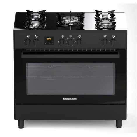 Ravanson KWGE-K90 black gas/electric cooker