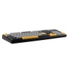 F108 Gray+Orange+Deep Gray Gasket Keyboard with Volcano RGB Switches – AULA