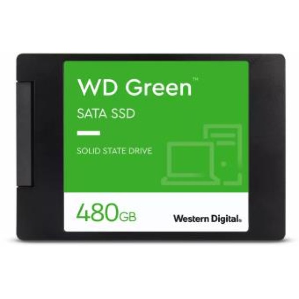 SSD|WESTERN DIGITAL|Green|480GB|SATA 3.0|SLC|Read speed 545 MBytes/sec|2, ...