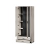 Cama S6 SOHO display cabinet 80x41x192 cashmere + black