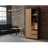 Topeshop RS-80 BILY ANTHRACITE/OAK ARTISAN office bookcase