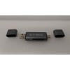 SALE OUT. Icy box IB-CR200-C  SD/MicroSD (TF) USB 2.0 card reader with Type-C and -A to micro USB (OTG) interface, anthracite | Raidsonic External card reader with multi-USB connector | USED, REFURBISHED | External | Micro SDHC, Micro SDXC, microSD 3.0 UH