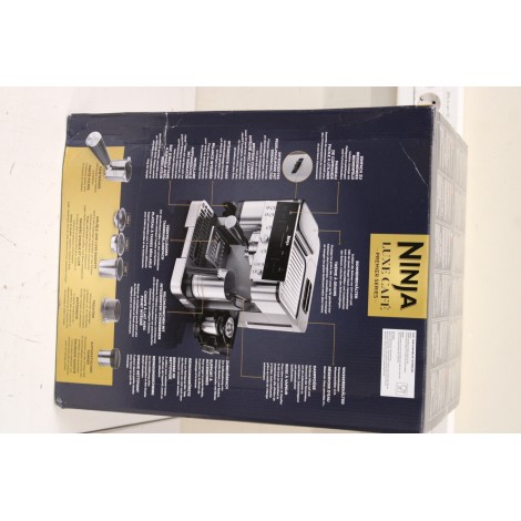 SALE OUT. Ninja ES601EU Luxe Café Premier Coffee maker, Stainless Steel | NINJA Espresso Coffee Maker | ES601EU Luxe Café Premier | Pump pressure 11 bar | Built-in milk frother | Ground | 1650 W | Black/Stainless Steel | DAMAGED PACKAGING