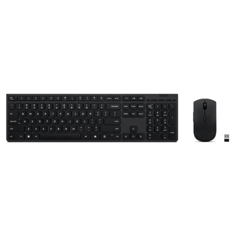 Lenovo Professional Wireless Rechargeable Keyboard and Mouse Combo AI - US English | Lenovo