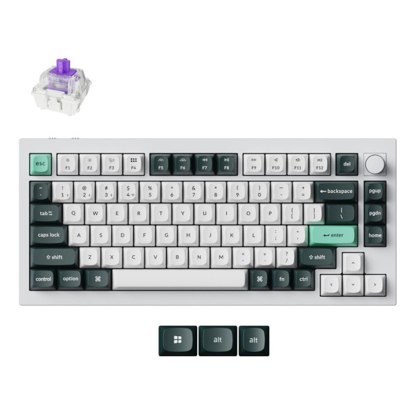 KEYBOARD WRL Q1 HE RGB/SHELL WHITE ...