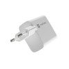 NATEC RIBERA GAN CHARGER 1x USB-A + 1x USB-C 65W WHITE