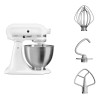 KitchenAid 5K45SSEWH Stand mixer 275 W Metallic, White
