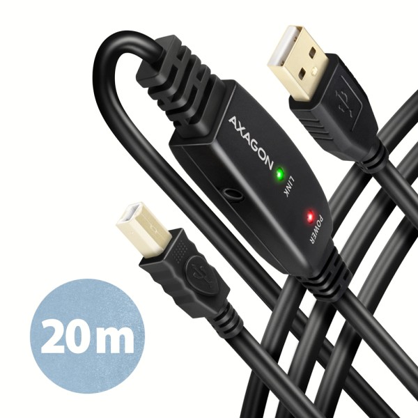 AXAGON USB Repeater Cable, 20 m ...