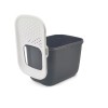 SAVIC HOP Anthracite with White Lid – Cat Litter Tray – 58.5x39x39.5 cm – 1 pc.