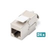 Digitus CAT 6A Keystone Module, shielded, toolfree, set 24 pcs | Digitus | Keystone Module | CAT 6A | 14.5 x 34.5 x 21.0 mm
