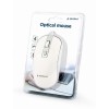 Gembird | Optical USB mouse | MUS-4B-06-WS | Optical mouse | White/Silver