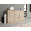 Topeshop KOMODA 2D3S DĄB SONOMA chest of drawers