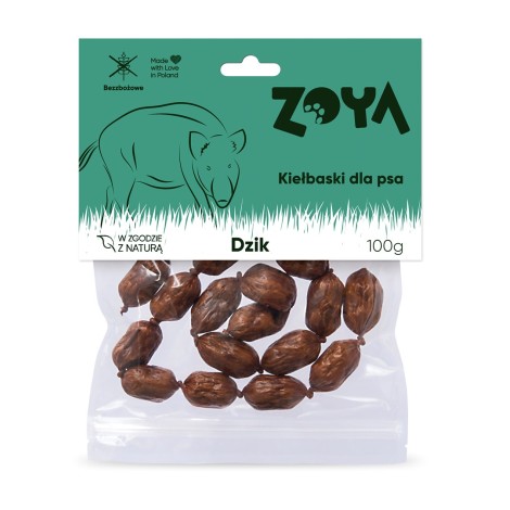 ZOYA Kabanos z dzika przysmak dla psów 7szt