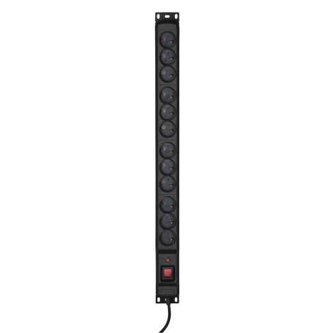 Activejet COMBO 12 socket power strip 3m black