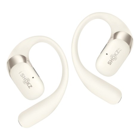 SHOKZ OpenFit 2 Headphones Wireless Ear-hook Calls/Music/Sport/Everyday Beige