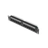 LANBERG PATCH PANEL 10" (12 PORT, 1U, CAT.5E UTP)