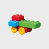 Marioinex ‘brick’ building blocks + 2 wheels, 30 pieces