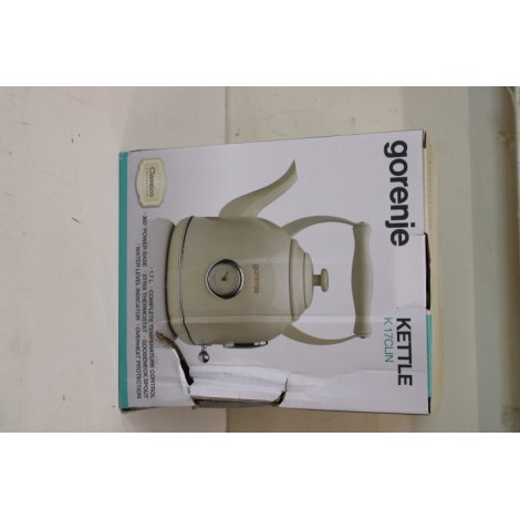 SALE OUT. | Gorenje Kettle | K17CLIN | Electric | 2000 W | 1.7 L | Plastic/Metal | 360° rotational base | Ivory | DAMAGED PACKAGING