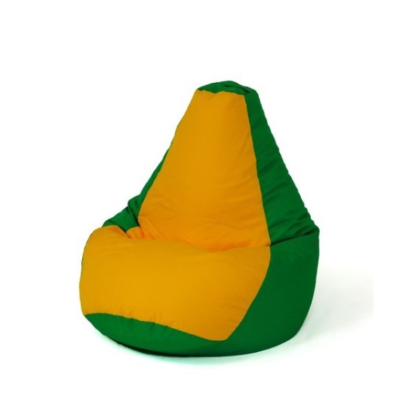 Sako bag pouffe Pear green-yellow XXL ...