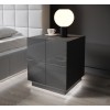 Cama bedside table REJA graphite grey gloss/graphite grey gloss