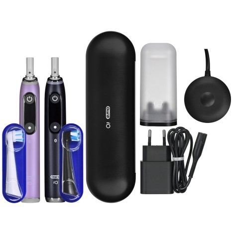 Oral-B | Electric Toothbrush | iO 9 Series Duo | Rechargeable | For adults | Number of brush heads included 2 | Number of teeth brushing modes 7 | Black Onyx/Rose