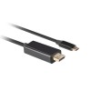 Lanberg USB-C to DisplayPort Cable, 3 m 4K/60Hz, Black | Lanberg | USB-C to DisplayPort Cable | Black | 3 m