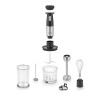 Caso Cordless 4in1 Hand Blender Set | Click & Mash | Hand Blender | 180 W | Number of speeds Variable speed control | Stainless Steel/Black