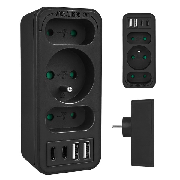 Current socket x3 + 4xUSB Maclean, ...