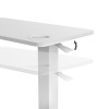 Up Up Forseti Adjustable Height Table, White | Brother