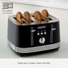 Morphy Richards Illumination black 4 slice toaster