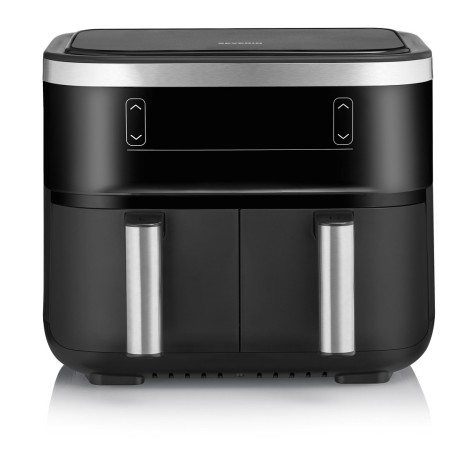 Severin FR 2453 fryer Double 3.25 L Stand-alone 2850 W Hot air fryer Black, Silver