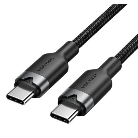 CABLE USB-C TO USB-C/1M BLACK TRDBF VENTION