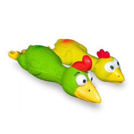 HILTON Chicken in Flight 18cm latex dog toy - 1 piece