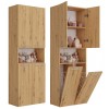 Topeshop NEL 2K DK ART KPL bathroom storage cabinet Oak