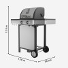 Black+Decker BXOG7200E gas grill, 2 burners x 3.6 kW