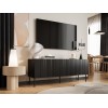 RTV cabinet ISLA 150.5x40x60 black matt