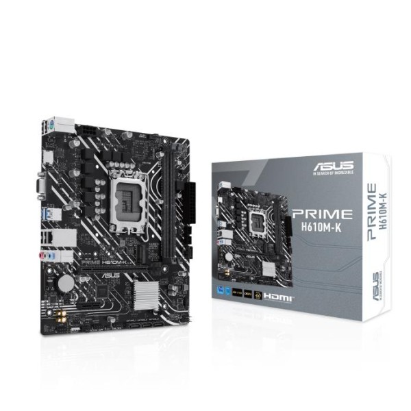 Mainboard|ASUS|Intel H610|LGA1700|Micro-ATX|Memory DDR5|Memory slots 2|1xPCI-Express 3.0 ...