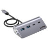 UNITEK HUB USB-C 2X USB-C 2X USB-A 5GBPS ALU