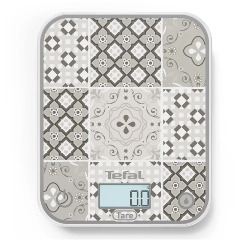 TEFAL Electronic Kitchen Scale | Optiss BC50D6V0 | Graduation 0.5/1 g | Display type LCD | Mozaic Decor